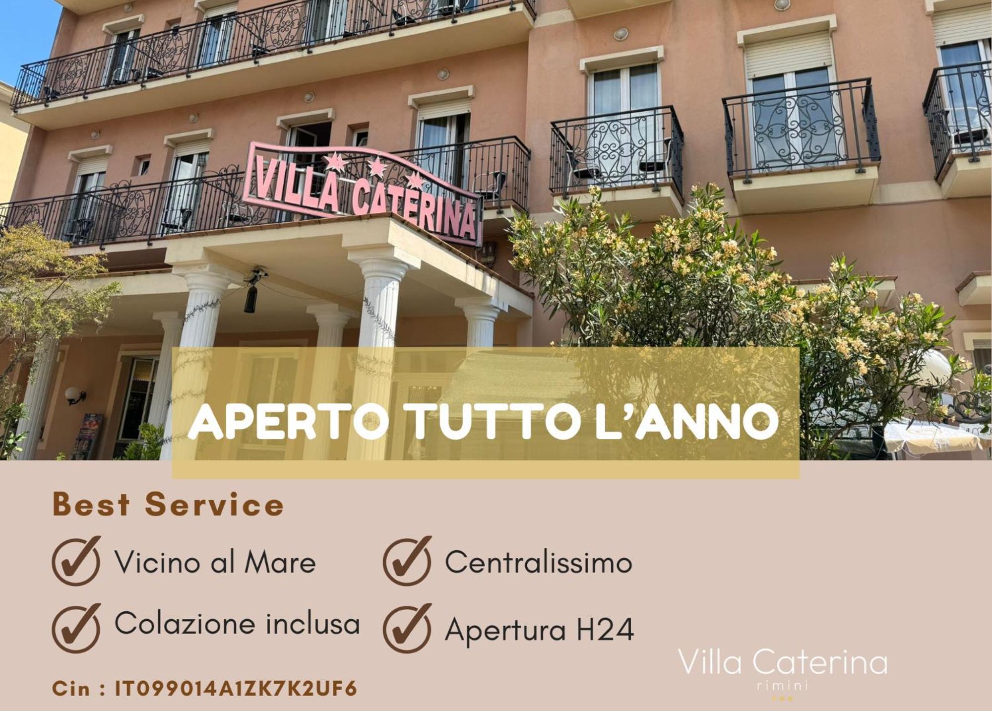 Hotel Villa Caterina Ріміні Екстер'єр фото